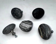 Polished Beach Stone Cabinet Knobs - Funky Rock Designs 