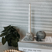 Single Stone Candleholder - Funky Rock Designs 