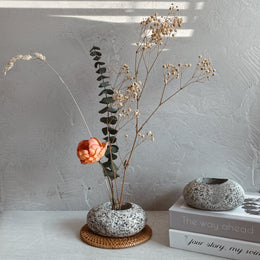 Stone Ikebana Vase - Funky Rock Designs 