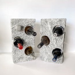 3 Bottle Granite Wine Rack - Funky Rock Designs 