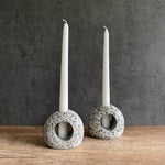 Silhouette Stone Candleholder - Funky Rock Designs 
