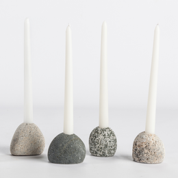 Single Stone Candleholder - Funky Rock Designs 