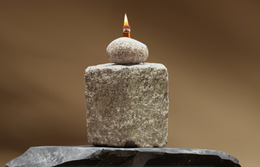 Stone Base Oil Torch - Funky Rock Designs 