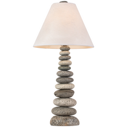 Coastal Cottage Lamp - Funky Rock Designs 