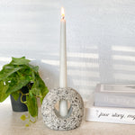 Silhouette Stone Candleholder - Funky Rock Designs 
