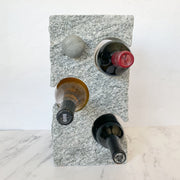 3 Bottle Granite Wine Rack - Funky Rock Designs 