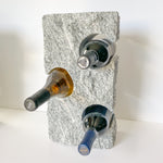 3 Bottle Granite Wine Rack - Funky Rock Designs 